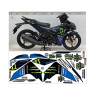 EXCITER 150 MONSTER STAMP - MONTER EXCITER 150 BLUE-DARK STAMP - EXCITER 150 REMOVABLE STAMP