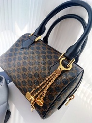 中古真品 帶盒 CELINE 黃金凱旋門流蘇包包掛飾 掛件鎖匙扣鑰匙圈