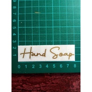 Sticker Cutting Hand Soap Sticker