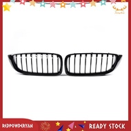 [Redpowderyan.] Front Pair Kidney Grille in Glossy Black for   F32 F33 F36 F82 F83 2014-2020 Car Par