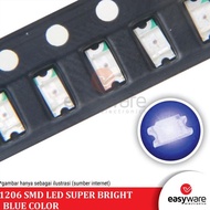 LED 1206 SMD BLUE SUPER BRIGHT BLUE LED SMD 1206 SUPER BRIGHTbiru easywa53 Very Popular