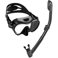 Scuba Diving Snorkeling Kit - Freediving Mask Dry Snorkel - F1 mini & Supernova Dry