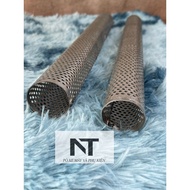 4 inch exhaust hook mesh pipe (size 32, 34, 38, 42, 51, 60) with 3mm hole....