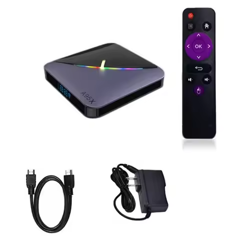 AED7-A95X F3 Air II Smart TV Box RGB Android 11 Amlogic S905W2 4GB 32GB Dual Wifi Bluetooth US Plug