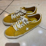 CONVERSE ONE STAR PRO ZOOMAIR 麂皮 芥末黃 已送洗