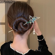 AUBREY1 Butterfly Headwear, Imitation Pearl Hair Chopsticks Butterfly Hair Stick, Hair Accessories Cheongsam Hanfu Jewelry Ornaments Butterfly Hanfu Hairpin Wedding