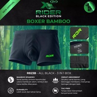 Boxer Rider Xtracool Black Edition Bamboo Men's Underwear R823B R823 823 [3pc]