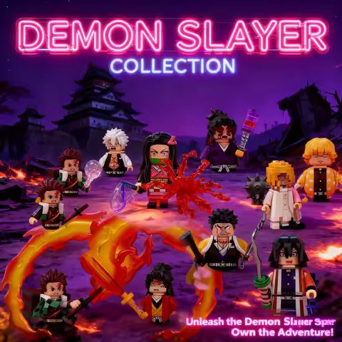 2026 Demon Slayer Blocks Blind Box WM2998-3008 Action Figures Building Bricks Toys Gifts For Kids Ch