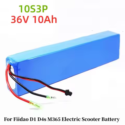 36V 10.5Ah 7.8Ah 18650 10S3P Li-ion Battery Pack for FIIDO D1/D2/D2S/D4S Folding Moped City Bike Bat