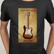 Fender Gibson Search stratocaster guitar Les paul guitar Amplifier Casual Short Sleeve O-Neck T-Shirt Men Cotton fashion