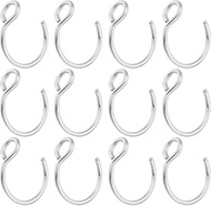Beebeecraft 1 Box 30Pcs Fake Nose Ring Hoop Clip On Stainless Steel Tiny Faux Piercing Hoop 10mm Septum Lip Ear Ring for Women Men