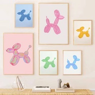 Balloon Dog Canvas Art  Pink Wall Decor  Art Home Wall Decor Canvas Poster