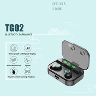 TG02 TWS Wireless Earbuds Bluetooth Headset 5.1 With PowerBank Mobile Game Earphone Office Running C