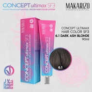 Makarizo Professional Concept Ultimax Hair Color SF3 6.1 Dark Ash Blonde 90 mL