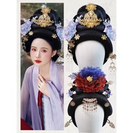 Ancient Costume Concubine Wig Styling Hair Cover Ancient Empress Queen Head Cover Ancient Costume Pa