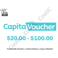 eCapitaVoucher E-Voucher $20 - $100 Shopee Inbox Same Day Delivery Capitaland CapitaVoucher