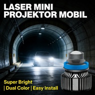 MINI LASER CAR PROJECTOR PAIR LED H8 H11 H9 9006 WHITE YELLOW FOGLAMP YELLOW 2 PCS