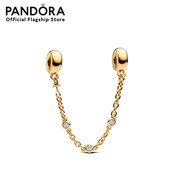 Pandora Gold 14k Gold-plated safety chain clip