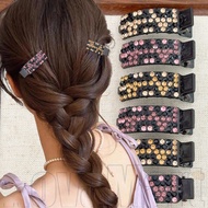 8Pcs Glamorous Duckbill Hair Claw Clip for Women, Shiny Water Diamond Korean Hair Accessories, Styli
