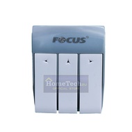 FOCUS 3 Way Adapter Extension Plug Extantion Socket with Surge Protector Sirim Individual Switch & N
