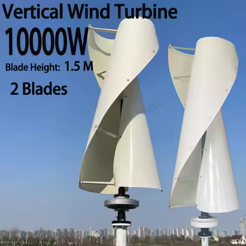 CE 10000W 96V 220V 2Blades Vertical Wind Turbine Generator 48V Dynamo Permanent Magnet Generator Wit