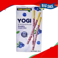Biskut Stick Blueberry, Yogi Blueberry Cream with Fruit Chips Stick 32g