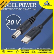 USB Type C to DC Power Cable 5.5x2.5mm CCTV Router Charger 97cm - PA12M