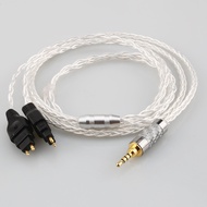 Mới 3.5mm 2.5mm XLR 4.4mm 8 lõi mạ bạc OCC cáp tai nghe cho Sennheiser hd580 HD600 HD650 hdxxx hd660