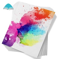 60 Sheets Watercolor Paper Acid-Free Bulk White Paper Cold Press 50% Cotton 140Lb /300Gsm (7.68 X 5.