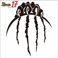 Car motorbike claw stickers | Monster claws sticker | Monster claw cutting sticker