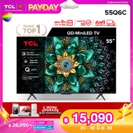 [NEW 2025] TCL ทีวี 55 นิ้ว 4K Mini QLED Google TV รุ่น 55Q6C HVA Panel ระบบปฏิบัติการ Google/Gaming