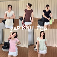 12FEBRUARY | HOT ITEM ZAP KNIT TOP Knitted Shirt Super Logo