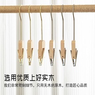 Solid Wood Clothing Store Special Hanger Clip Cloth Clip Pants Rack Pants Clip Calligraphy Painting 