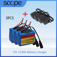 3S2P 12V 12800mah battery 18650 Li-ion 12.8 Ah Rechargeable batteries with BMS Lithium Battery packs