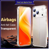 Shockproof airbag angle anti fall protection transparent cover silicone soft transparent phone case