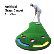Grass Version PGM 1*3M 1x3m 1m 3m Indoor Golf Putting Mat Trainer Practice Training Hitting Grass Ma