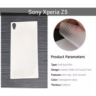 Anti-Scratch Back sony Xperia Z5 BIG 5.2 inch film 3D skin carbon fiber garskin 501SO e6603 e6653 e6
