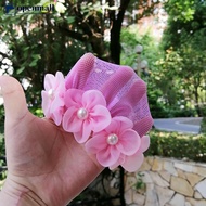 【OMALL】 Dot Girl Women Bun Cover Snood Hair Net Latin Ballet Dance Skating Crochet Snoods Hair Acces