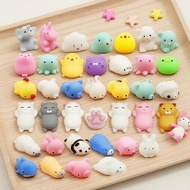 Soft Animal Mochi Squishies – 30/50/100PCS Kawaii Squeeze Toys for Stress Relief, Party Favors & Bir