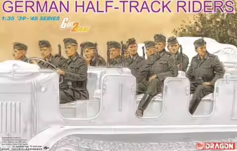 Dragon 6671 1/35 German Half-Track Riders Military Resin Assembly Model kit