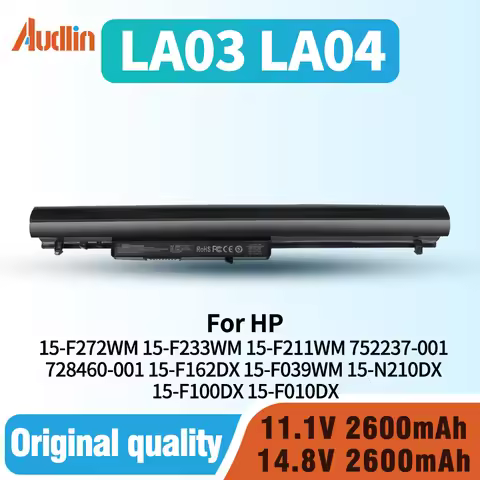 776622-001 HP Laptop Battery for LA03DF LA04 15-F272WM 15-F233WM 15-F211WM 752237-001 728460-001 15-