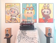 復古黑膠音響系列全套：絕版Teac TN300 鋼琴面酒紅黑膠唱盤&絕版日本Marantz pm30合併擴音機及JBL楓葉色小書架喇叭，全套新淨！送藍牙可接手機播歌，送免費新手入門操作：