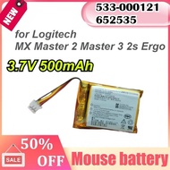 533-000121 652535 3.7V 500mAh battery for Logitech MX Master 2 Master 3 2s Ergo