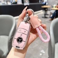 4 Buttons Tpu Car Key Case Cover for Mercedes Benz CLA 250 CLS 53 450 600 580 C-Class Sedan C63S E53