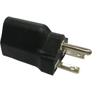 BloomGrow US Plug Adapter 120V to 240V Black Plug Converter Electrical Converter 6-15P to 5-15R Powe