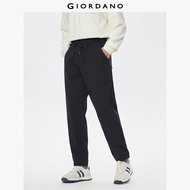 GIORDANO Men Joggers Thick Warm Fleece Lined Joggers Elastic Waist Seam Detail Simple Fashion Casual