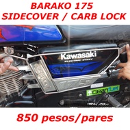 Wolverine Style Barako 175 Stainless Sidecover Lock Sidecover Support Side cover B175 Logo 850