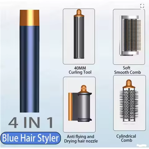 SenCiciMen 6-in-1 Multi Hair Styler Curling Iron Hair Hot Air Brush Curling Barrel Hair Dryer Profes