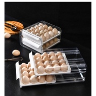 JCM 2-Tier Egg Storage Box Organizer 2-Tier Egg Rack/ Egg Box Storage Box