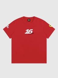 2026 Season Ferrari F1 Lewis Hamilton#44 Car T-Shirt Pure Cotton Short Sleeve Top For Fans